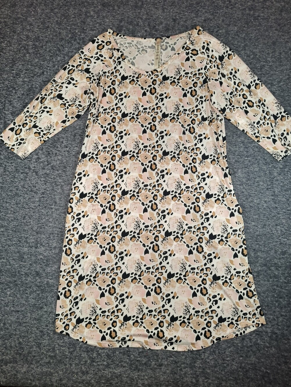 Retreat by Rhonda Shear nightgown dress, 3/4 sleeves, women's large